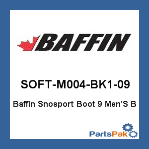 Baffin SOFT-M004-BK1-09; Baffin Snosport Boot 9 Mens B