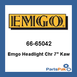 Emgo 66-65042; Emgo Headlight Chrome 7-inch Kawasaki