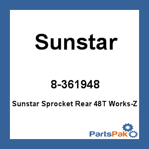 Sunstar 8-361948; Sunstar Sprocket Rear 48T Works-Z