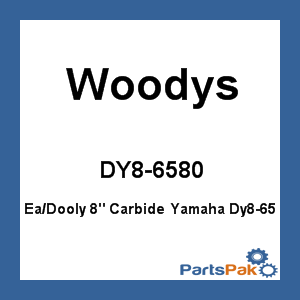 Woodys DY8-6580; (Single Item) Dooly 8-inch Carbide Fits Yamaha Dy8-65