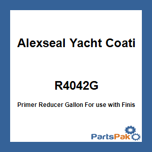 Alexseal Yacht Coating R4042G; Primer Reducer Gallon