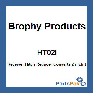 Brophy Products HT02I; Receiver Hitch Reducer Converts 2-inch to 1 1/4-inch