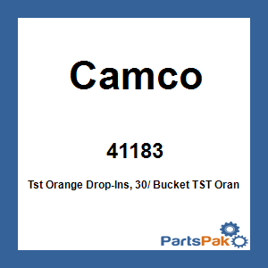 Camco 41183; Tst Orange Drop-Ins, 30/ Bucket