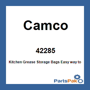 Camco 42285; Kitchen Grease Storage Bags
