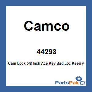 Camco 44293; Cam Lock 5/8 Inch Ace Key Bag Loc