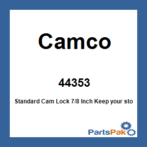 Camco 44353; Standard Cam Lock 7/8 Inch