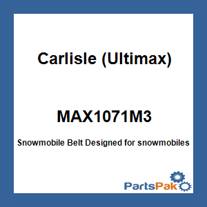 Carlisle MAX1071M3; Snowmobile Belt