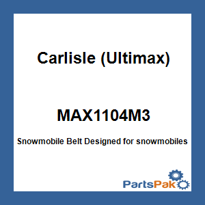 Carlisle MAX1104M3; Snowmobile Belt