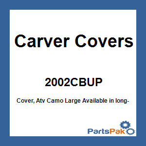 Carver Covers 2002CBUP; Cover, Atv Camo Large