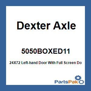 Dexter Axle 5050BOXED11; 24X72 Left-hand Door With Full Screen Door