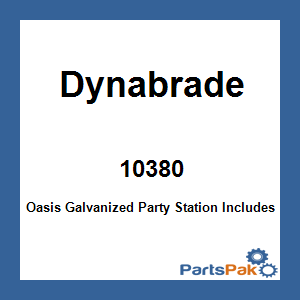 Dynabrade 10380; Oasis Galvanized Party Station