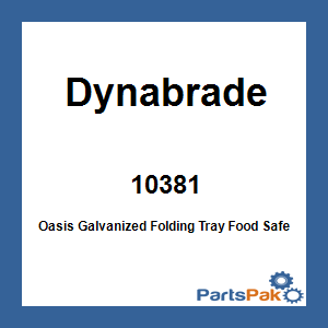 Dynabrade 10381; Oasis Galvanized Folding Tray