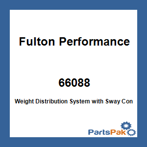 Fulton Performance 66088; Weight Distribution System with Sway Control, Strait-Line 1200 Lbs