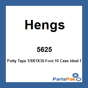 Hengs 5625; Putty Tape 1/8X1X30-Foot 16 Case