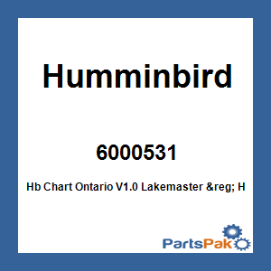 Humminbird 6000531; Hb Chart Ontario V1.0