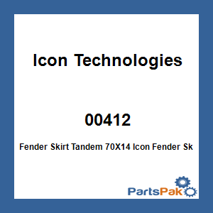 Icon Technologies 00412; Fender Skirt Tandem 70X14