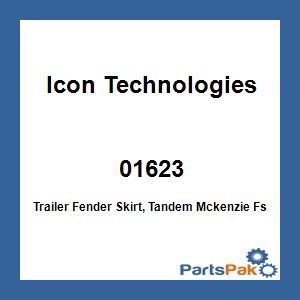 Icon Technologies 01623; Trailer Fender Skirt, Tandem Mckenzie Fs769 Taupe