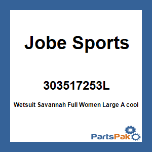 Jobe Sports 303517253L; Wetsuit Savannah Full Women Large