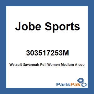 Jobe Sports 303517253M; Wetsuit Savannah Full Women Medium