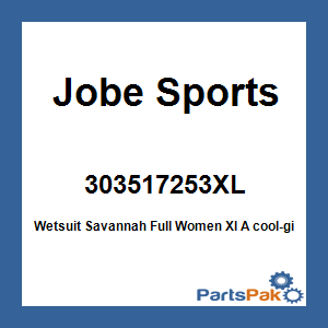 Jobe Sports 303517253XL; Wetsuit Savannah Full Women Xl