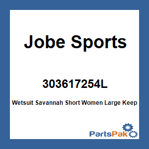 Jobe Sports 303617254L; Wetsuit Savannah Short Women Large