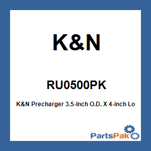 K&N RU0500PK; K&N Precharger 3.5-Inch O.D. X 4-inch Long