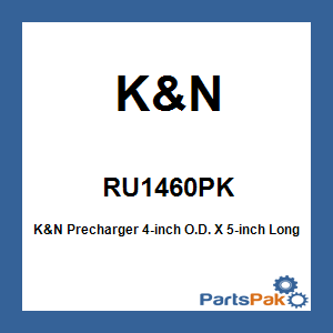 K&N RU1460PK; K&N Precharger 4-inch O.D. X 5-inch Long