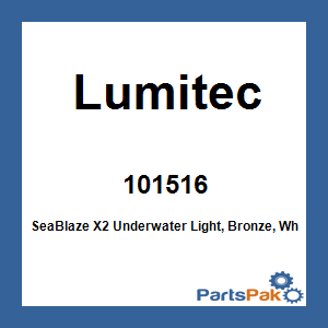 Lumitec 101516; SeaBlaze X2 Underwater Light, Bronze, White/Blue