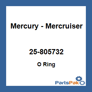 Quicksilver 25-805732; O Ring Replaces Mercury / Mercruiser