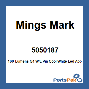Mings Mark 5050187; 160-Lumens G4 W/L Pin Cool White Led