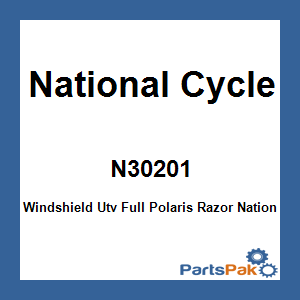 National Cycle N30201; Windshield Utv Full Polaris Razor