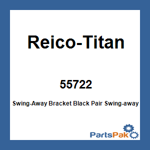 Reico-Titan 55722; Swing-Away Bracket Black Pair