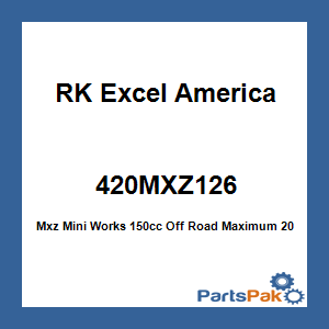 RK Excel America 420MXZ126; Mxz Mini Works