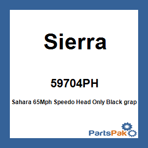 Sierra 59704PH; Sahara 65Mph Speedo Head Only