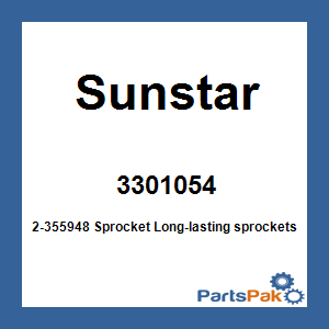 Sunstar 3301054; 2-355948 Sprocket
