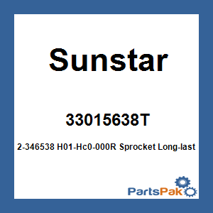 Sunstar 33015638T; 2-346538 H01-Hc0-000R Sprocket