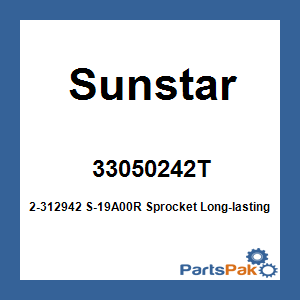 Sunstar 33050242T; 2-312942 S-19A00R Sprocket