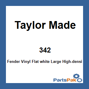 Taylor Made 342; Fender Vinyl Flat white Large