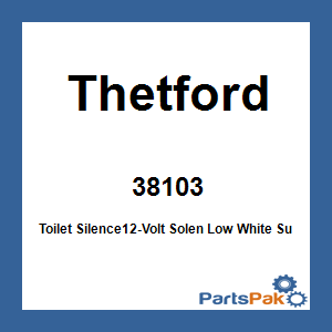 Thetford 38103; Toilet Silence12-Volt Solen Low White