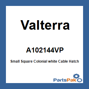 Valterra A102144VP; Small Square Colonial white Cable Hatch