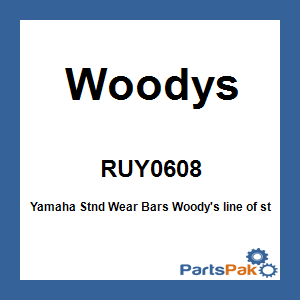Woodys RUY0608; Yamaha Stnd Wear Bars