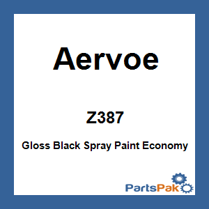 Aervoe Z387; Gloss Black Spray Paint Economy