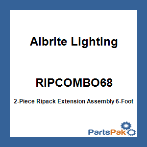 Albrite Lighting RIPCOMBO68; 2-Piece Ripack Extension Assembly 6-Foot-8-Inch