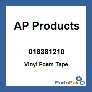 AP Products 018381210; Vinyl Foam Tape