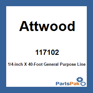 Attwood 117102; 1/4-inch X 40-Foot General Purpose Line