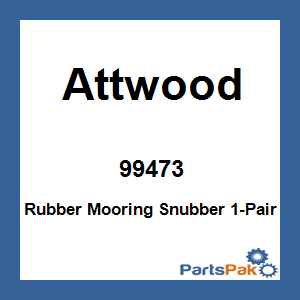 Attwood 99473; Rubber Mooring Snubber 1-Pair