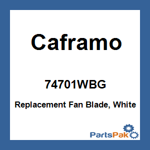 Caframo 74701WBG; Replacement Fan Blade, White