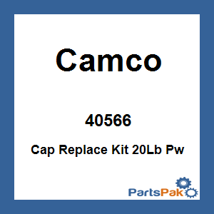 Camco 40566; Cap Replace Kit 20Lb Pw
