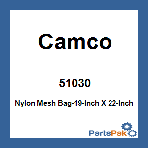 Camco 51030; Nylon Mesh Bag-19-Inch X 22-Inch