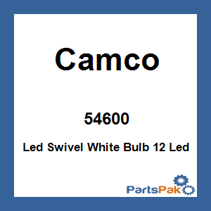 Camco 54600; Led Swivel White Bulb 12 Led